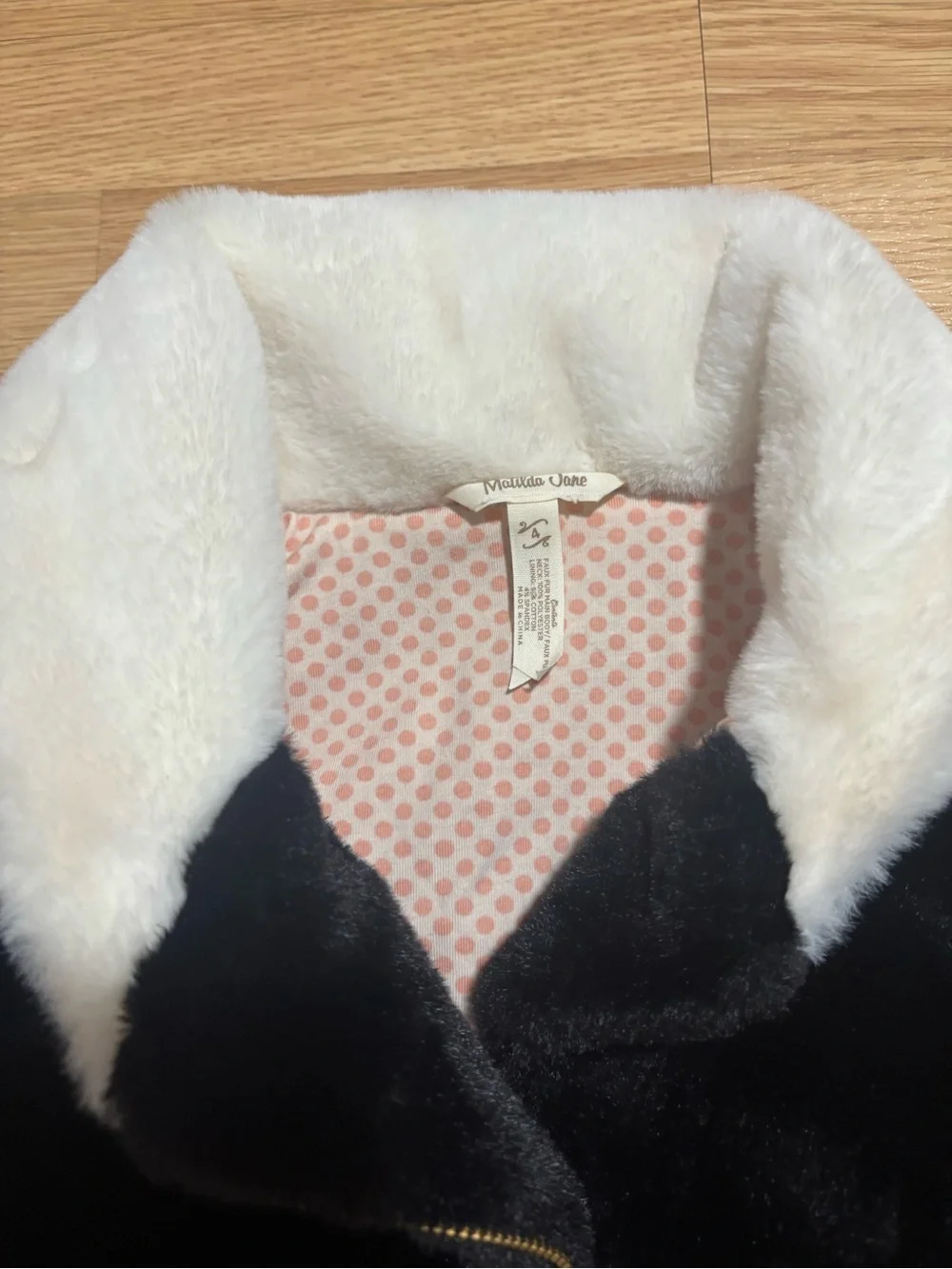 “Matilda Jane” faux fur coat size 4 in great condition